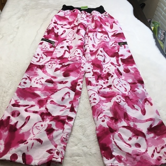 Zumba Beetroot purple marble cargo pants size M - Picture 12 of 12